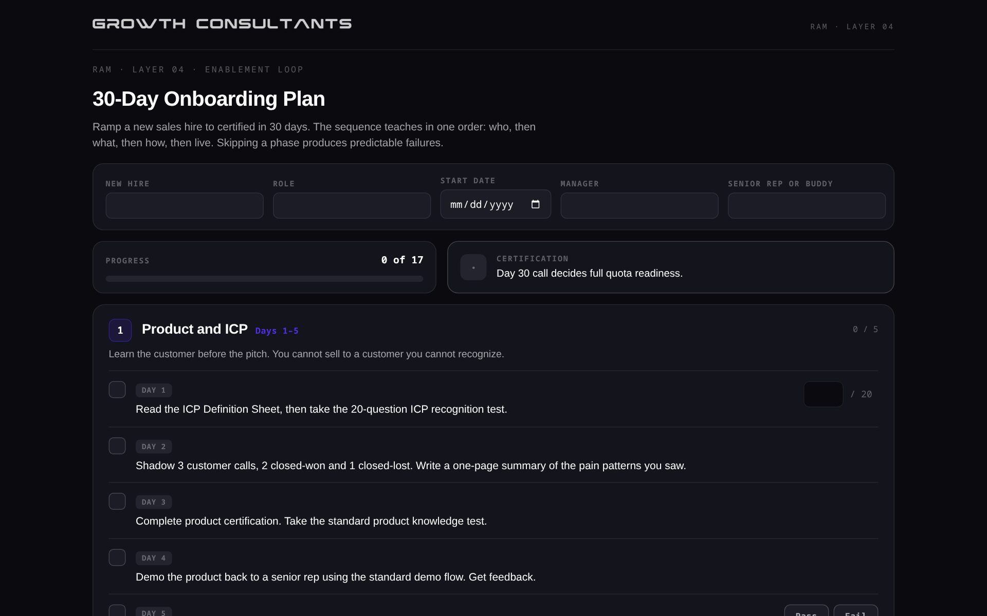 Onboarding Plan